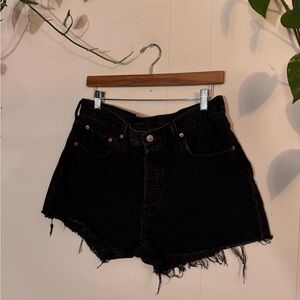 Levi's Black Jean Shorts for Women